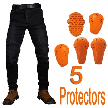 Дънки за моторните състезания Мъжки Панталони За Мотокрос Dirt Bike Панталони предпазни средства, Защитно Облекло