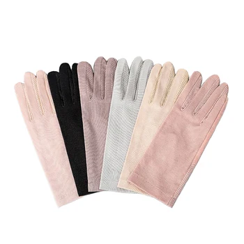 Дамски пролетни слънчеви ръкавици, дамски обикновена тънка улични ръкавици, есенни нескользящие ръкавици за шофиране с докосване на екрана