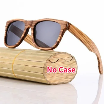 Bamboo цвят, Мъжки женски ретро реколта модни летни очила слънчеви очила от дървесни влакна