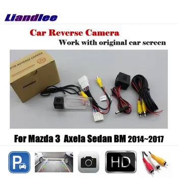 За Mazda3 на Mazda 3 Axela Седан BM 2014-2017 Автомобилна Камера за обратно виждане 6V AUTO HD CCD NTSC OEM CAM С RCA адаптер