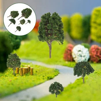 Имитация на микро-пейзаж, дърво, мини-модел, дървета, декор, зелени пейзажи, изкуствени