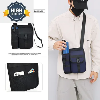 Чанта за мъже с едно рамо за спортове на открито с водна катарама, модни готина чанта през рамо за отдих, малък