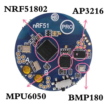 NRF51802 AP3216 MPU6050 BMP180 Bluetooth 4.0 модул, сензор за температура, датчик за налягане на въздуха Акселерометър, Жироскоп Околната светлина