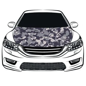 Камуфляжные знамена на капака на предния капак на автомобила 3,3x5ft/5x7ft банер на предния капак на автомобила