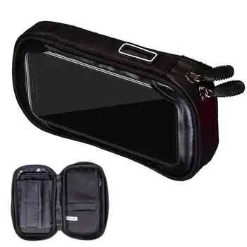 Чанта за мобилен телефон с горната тръба за под наем, водоустойчива чанта за предната част на рамката на велосипеда със сензорен екран, водоустойчива чанта за волана с горната тръба, чанта за телефон за наем, телефон за велосипед