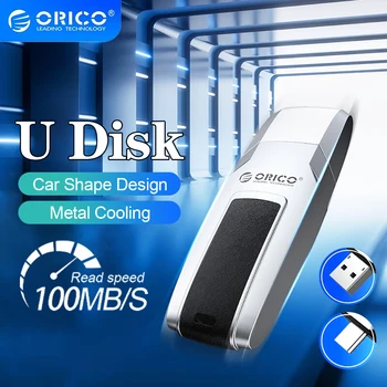 ORICO USB 3.0 Флаш диск на Преносим Метален Корпус Флаш памет Type C 256 GB 128 GB, 64 GB, 32 GB, 100 MB/с. по-Голям Капацитет Високоскоростен U-диск