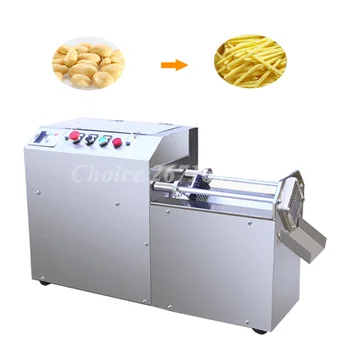 Търговски електрическа машина за рязане на чипс, машина за рязане на малки плодове и зеленчуци, машина за нарязване на пържени картофи