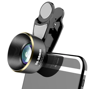 Макро обектив, камерата на телефона 5K HD 30-90 мм, без изкривяване Обектив на камерата за iPhone Huawei и т.н. смарт телефони Аксесоари за мобилни телефони