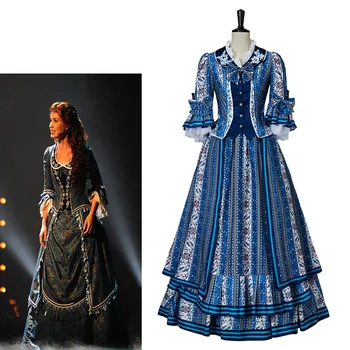 Фантомът от операта Кристин Даэ Костюми за cosplay с желанията на Жена викторианска бална рокля за театрални представления