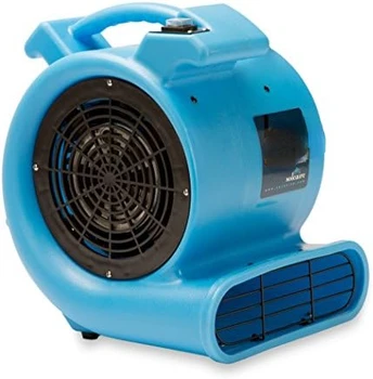 Max Буря 1/2 с. л. траен лек въздушен движитель, простор за килими, вентилатор, външен вентилатор за професионален чисти, синьо, 1 опаковка