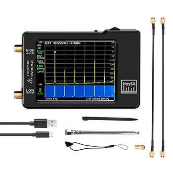 Директна доставка -спектрален Анализатор с докосване на екрана 2.8 инча за честота 0,1 Mhz-350 Mhz и вход UHF за честотен анализатор 240 Mhz-960 Mhz Черен