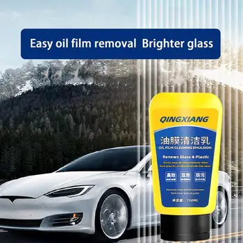Средство за премахване на блажна филм на автомобилното стъкло Авто 150 мл паста за премахване на блажна фолио на предното стъкло, Автомобилно средство за премахване на блажна филм за премахване на прах и мазни петна
