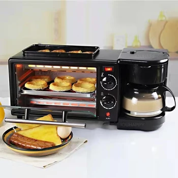 Кухня 3 в 1 Машина за закуска, кафе-машина, тостер за хляб, електрическа мини-фурна, машина за приготвяне на хот-дог, машина за приготвяне на роти, домакински