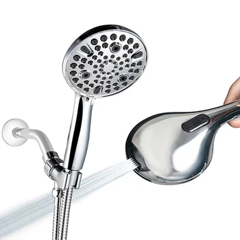 10-функционален усилвател Ръчен душ за баня, богат на функции с пистолет-спрей, определени за душата на едро и в търговията на дребно за коса