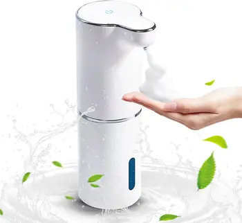 Автоматично дозиране система сапун за ръце, безконтактно акумулаторна опаковка пенящейся течност, регулируем обем за дома, за банята, кухнята, училище