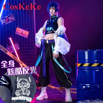 CosKeKe Wanderer/Скарамуш Cosplay Genshin Impact Costume Enginery Тежка Промишленост Модни Красивите Костюми за Ежедневието на S-XL Нова