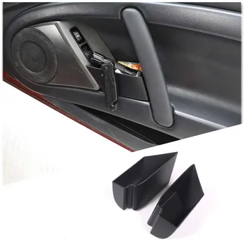 ABS черна за Mitsubishi Eclipse 2006-2011, кутия за съхранение на вратата на колата, вратата подлакътник, дръжка, контейнер, държач за тава, автомобилни аксесоари