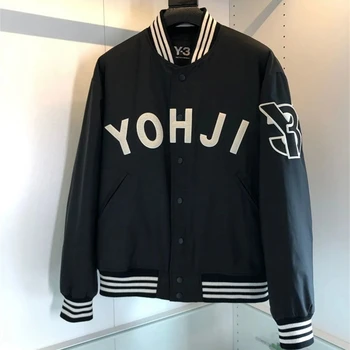 Година 3 Yohji Yamamoto в есенно-зимната ежедневни бейзболна тънък памучен яке, мъжки и женски универсален спортен топ