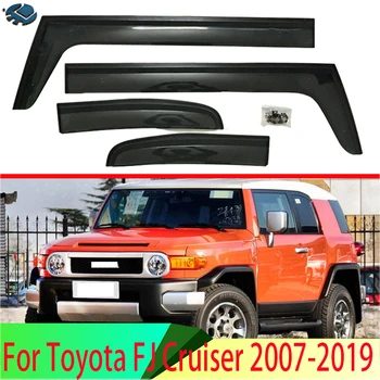 За Toyota FJ Cruiser 2007-2019 Пластмасов Външен Козирка Вентилационни Завеси на Прозореца Защита От Слънце И Дъжд Дефлектор 4 бр.