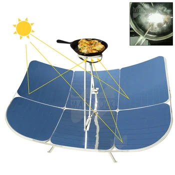 Преносим слънчева печка мощност 2300 W Solar Parabolic за домашно приготвяне на храна на открито, задушени различни продукти, супер удобна