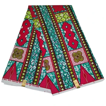Нова восъчна кърпа с принтом в африканския стил, 6 ярда, пълен полиестер, Анкара, нигерийская восъчен плат за шиене Z626