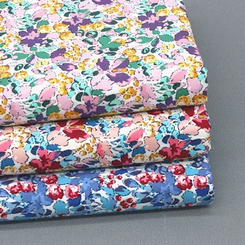Кърпа в пасторальном стил от 100% памук с фин цветен модел за шевни принадлежности, аксесоари за пэчворка по полуметру