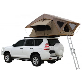 висококачествени аксесоари за 4wd автомобили палатка на къмпинг 4X4 на покрива на палатката с бежово цвят на външната палатка