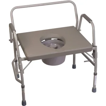Стол-скрин Duro-Med, стол за тоалет от тежка рамка от стомана, ролбар тоалетна