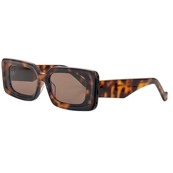 Добро качество, луксозни правоъгълни ацетатные слънчеви очила, маркови дамски слънчеви очила, летни слънчеви очила с UV400 защита от Oculos De Sol