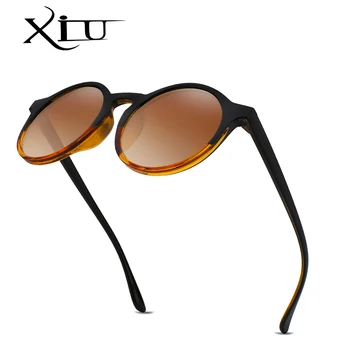 XIU повече от Големи Кръгли Слънчеви Очила Дамски Маркови Дизайнерски Слънчеви Очила Дамски Слънчеви очила елегантен Лято Gafas Feminino Oculos de sol