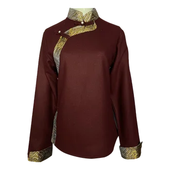 Висококачествена тибетски блуза за жени, риза в етнически стил, двупластова китайската традиционна дрехи, блузи, Тибет