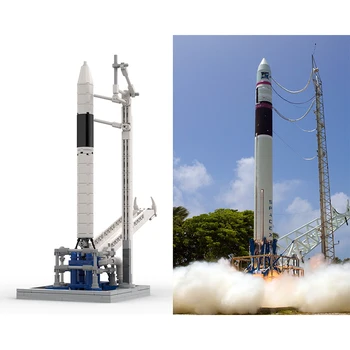 Стартова площадка на SpaceX Falcon [мащаба на Saturn V] BuildMoc Набор от градивни блокове Falcon 9 ракета Вселената изкуствен спътник на кораб