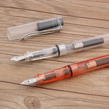 JINHAO 599 висококачествена прозрачна пластмаса модни писалка с връх 1.0 mm