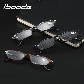 iboode Очила за четене в малка квадратна рамка 2022 Горещи свръхлеки пресбиопические очила с диоптриями +1.0 1.5 2.0 2.5 3.0 3.5 на Карти