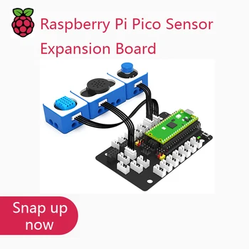 Такса за разширяване на сензора Yahboom Raspberry Pi Pico с сервоприводными контакти, дизайн на интерфейса SPI сериен и IIC за world of module