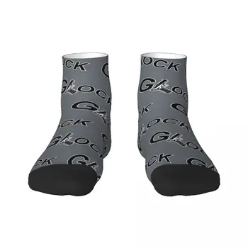 Мъжки чорапи Глок Lettring за екипажа, модни чорапи с 3D принтом, унисекс