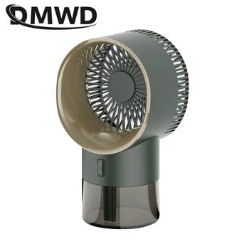 DMWD тенис на електрически вентилатор, охлаждаща машина, овлажнител на водна мъгла, USB акумулаторна климатик за циркулация на въздуха, регулиране на 3 скоростна кутия