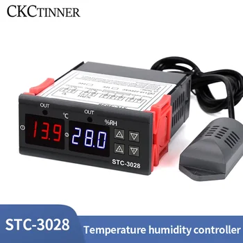 STC-3028 LED Дигитален Термостат температурен Регулатор Терморегулятор Реле Отопление Охлаждане за Инкубатор AC 110-220 В НПМ
