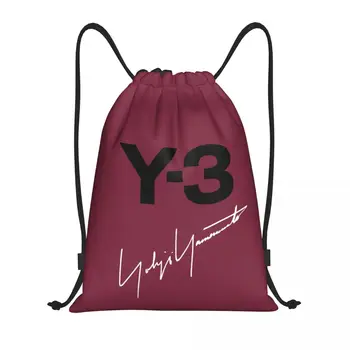 Обичай Yohji Yamamoto чанта от съвсем малък за жени и мъже, лека спортна раница за съхранение във фитнеса