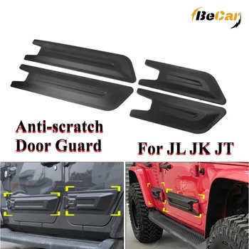 4ШТ ABS, Странична Врата на Купето Срещу надраскване на Защитно покритие За Jeep Wrangler JL JK JT 2007-2022 4 Врати Модел Защита От Scuffs Защитно покритие