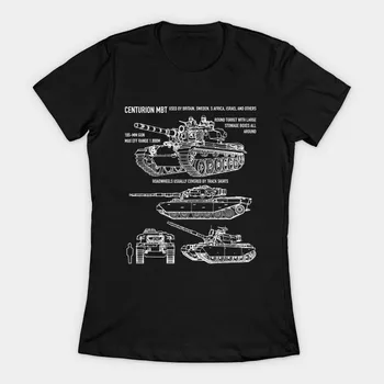 Женска тениска Centurion British Tank Blueprint