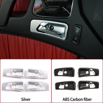 ABS Въглеродна Автомобилна Вътрешна Врата копчето, за Украса на Чашата, Стикери За Mercedes Benz G Class W463 G63 G500 2007-2010 Автомобилни Аксесоари