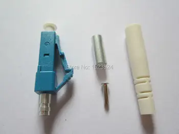 100 бр./лот 3 мм на един режим симплексный оптичен LC конектор/UPC за полиране с циркониевым фитил