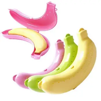 1 бр., скъпа чанта-банан, защитна кутия, контейнер за обяд на открито, кутия за съхранение на плодове, държач за банани, кутия за съхранение на открито