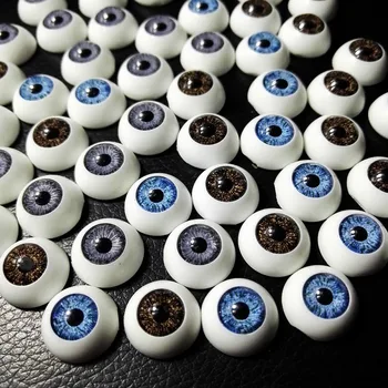 Нови 120шт (60 двойки) 12 мм Куклени Очните ябълки Полукръгли Акрилни Очите За 