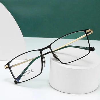 Оптични Очила в Рамки с пълна Джанта и на Предписани Очила, Блокиране на Синя Светлина, Мъжки слънчеви Очила По Рецепта PureTitanium 9001
