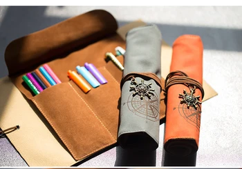 Творчески канцеларски материали, студентски прости пиратски чанти за моливи, 300*202 мм, безплатна доставка