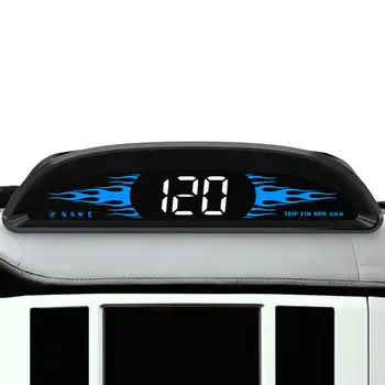 Авто HUD Скоростомер HUD Кола Дисплей с висока разделителна способност Цифров Автомобилен Централен Дисплей GPS Проекцията на Скоростта Върху Предното Стъкло С По -