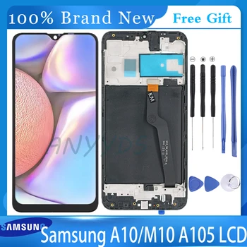 LCD дисплей за Samsung Galaxy A10 A105 A105F SM-A105F Подмяна на екрана LCD дисплей, дигитайзер, резервни Части за сглобяване на оригинала