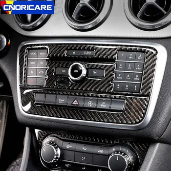 Оформление на автомобила Централна конзола Климатик CD контролен панел Декоративна стикер Накладки за Mercedes Benz GLA X156 CLA C117 2013-18